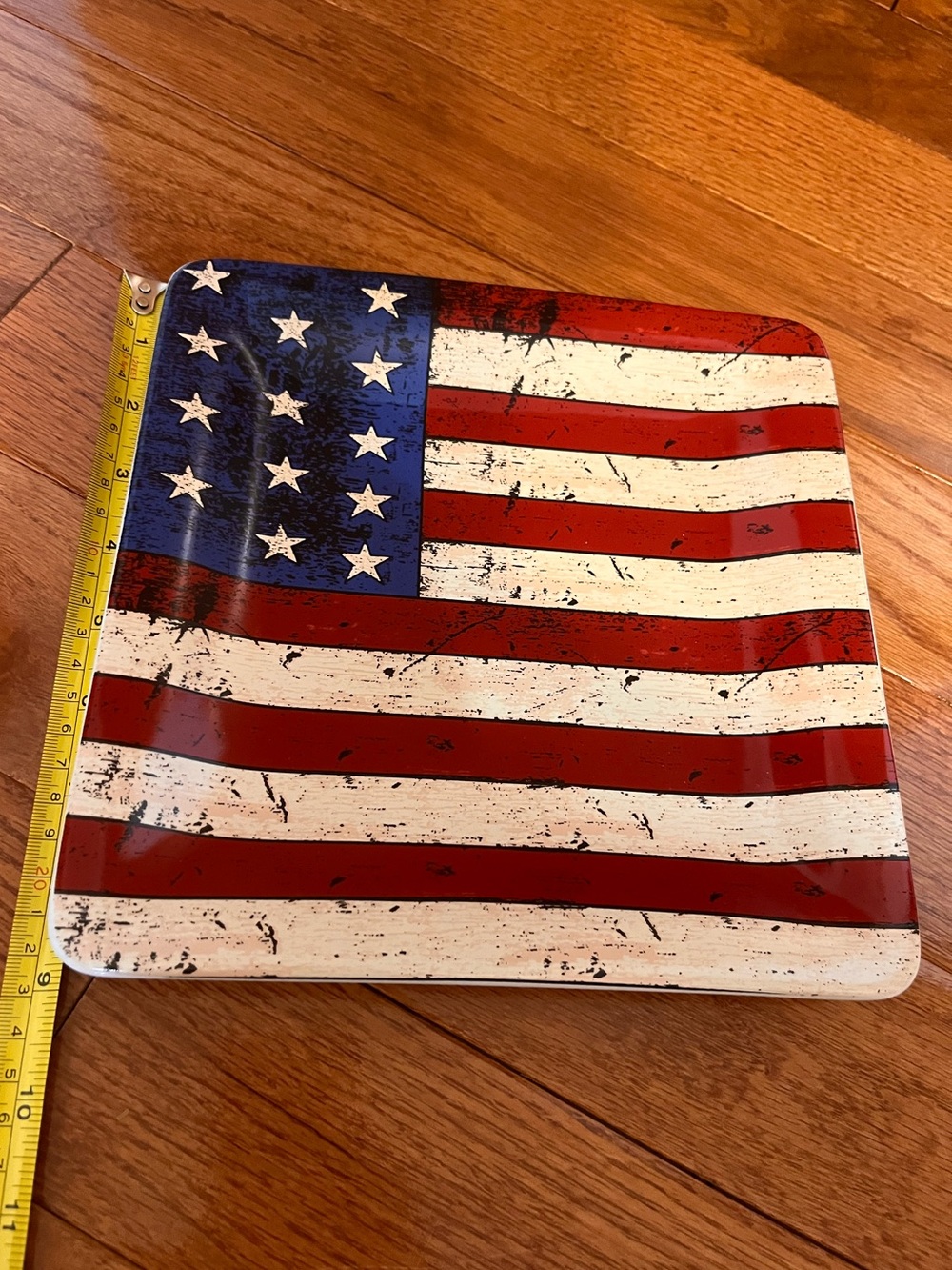 Primitive USA Flag Platter - NEW!